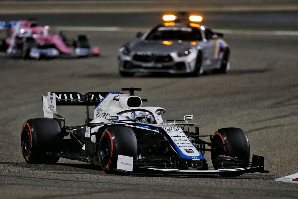 Jack Aitken F1 safety car Williams Sakhir GP 2020