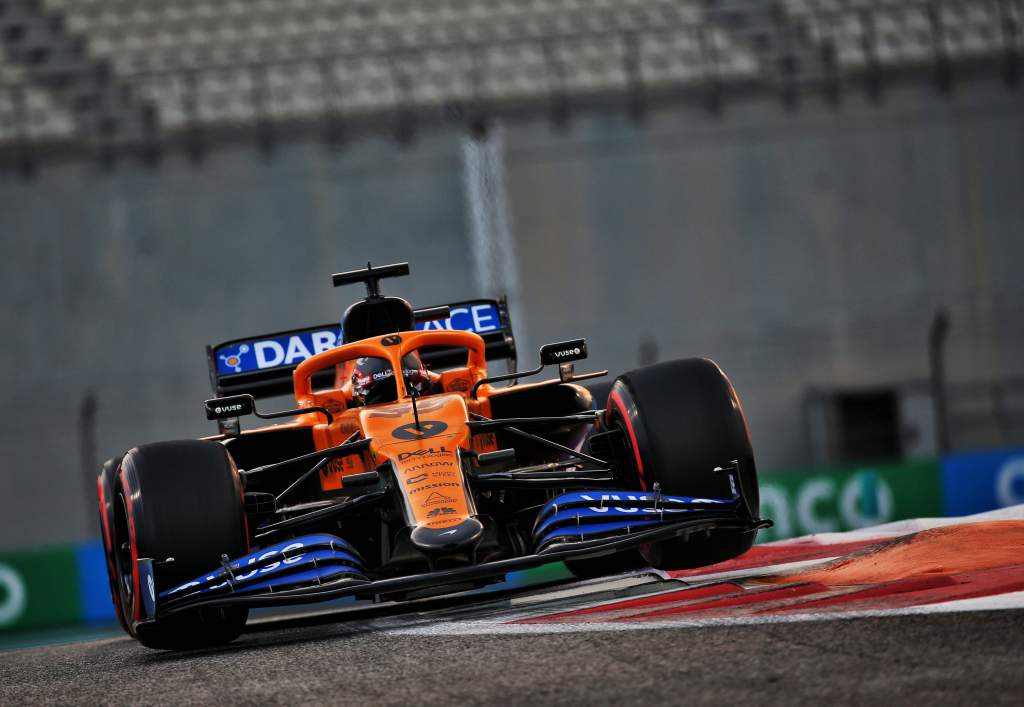 Carlos Sainz Jr McLaren Abu Dhabi Grand Prix 2020