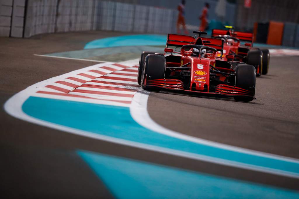 Sebastian Vettel Ferrari Abu Dhabi Grand Prix 2020