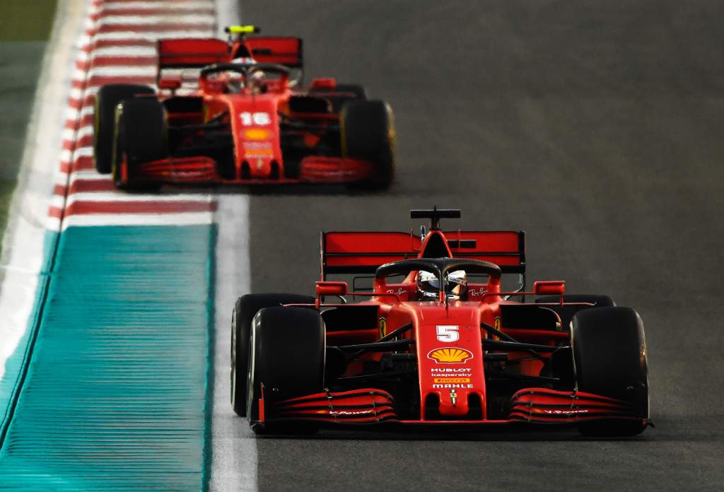 Sebastian Vettel Charles Leclerc Ferrari F1 2020