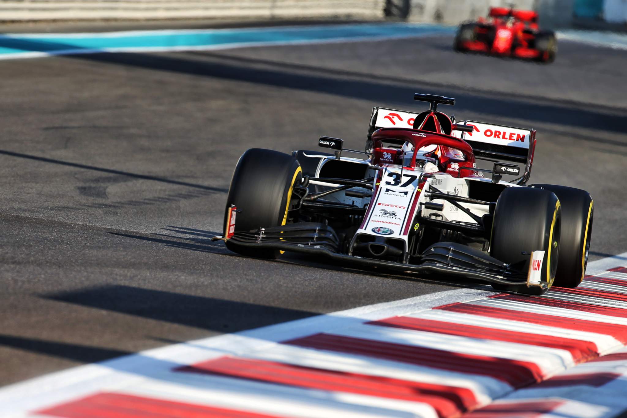 Callum Ilott Alfa Romeo Abu Dhabi F1 test 2020