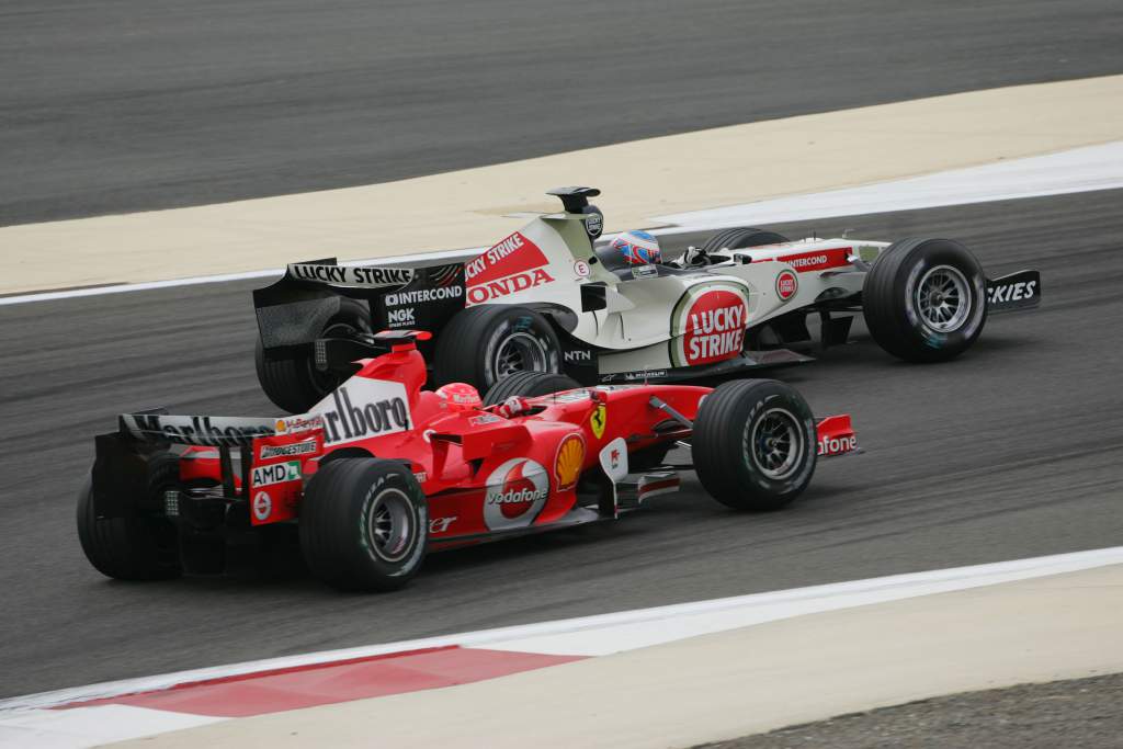 Michael Schumacher Jenson Button Ferrari Honda F1 2006