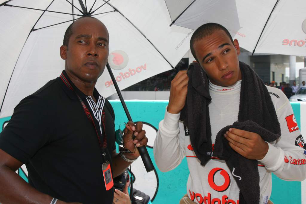 Anthony and Lewis Hamilton in 2007