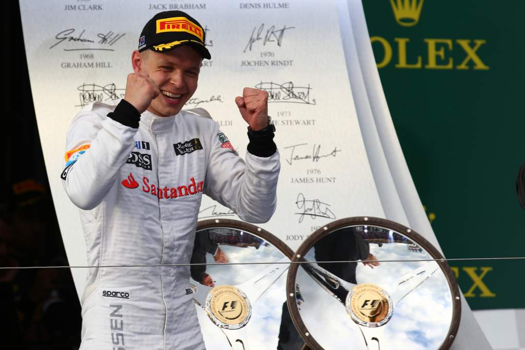 Kevin Magnussen Australian Grand Prix podium 2014