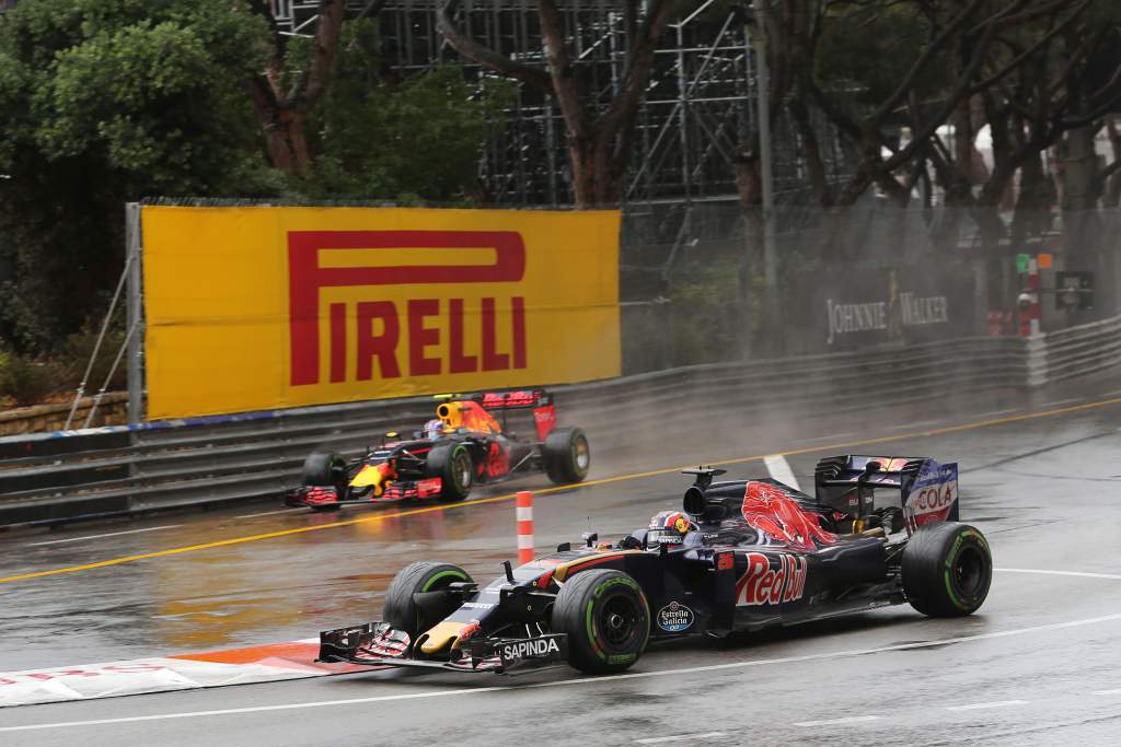 Daniil Kvyat Toro Rosso Max Verstappen Red Bull Monaco Grand Prix 2016