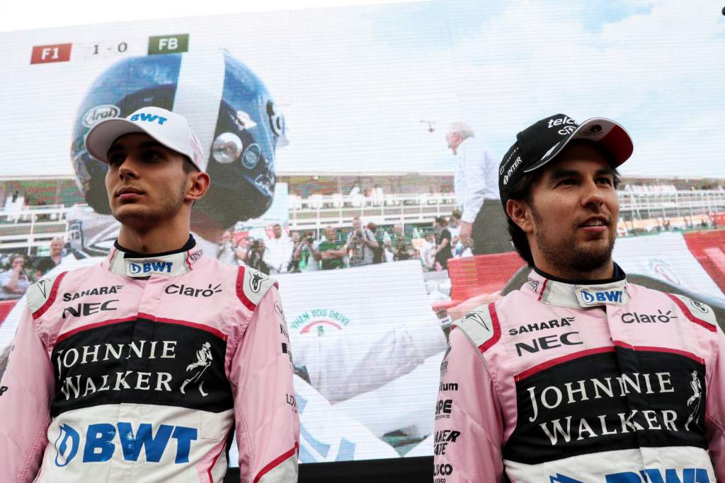 Esteban Ocon Sergio Perez 2017