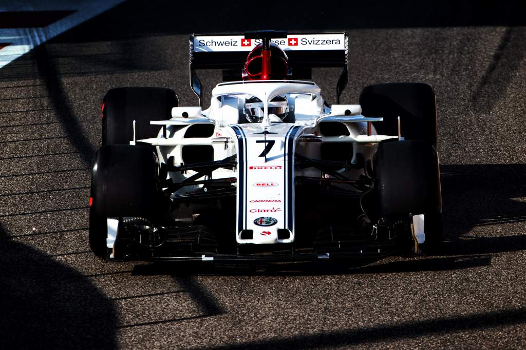 Kimi Raikkonen Sauber Abu Dhabi F1 test 2018