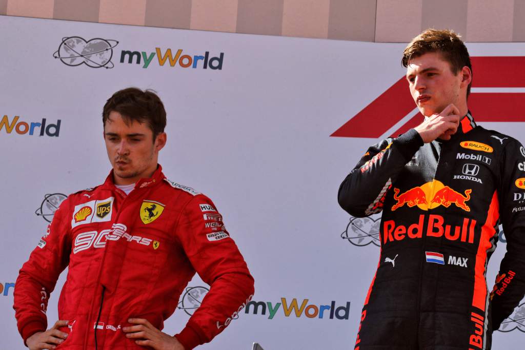 Charles Leclerc Max Verstappen