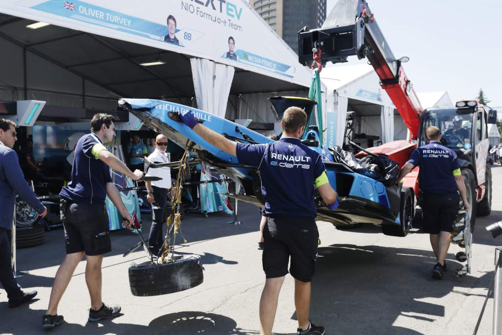 Sebastien Buemi crash Montreal Formula E 2017