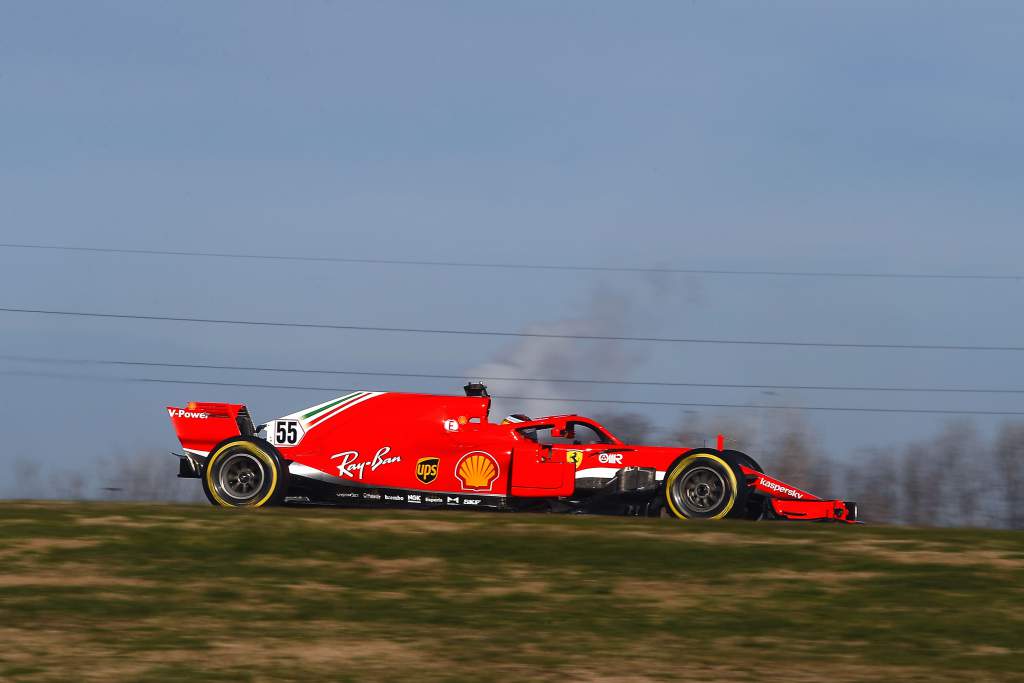 Carlos Sainz Jr Ferrari F1 Fiorano test