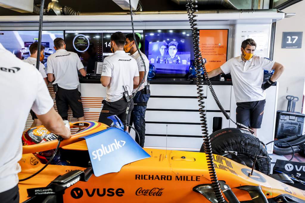 McLaren F1 garage