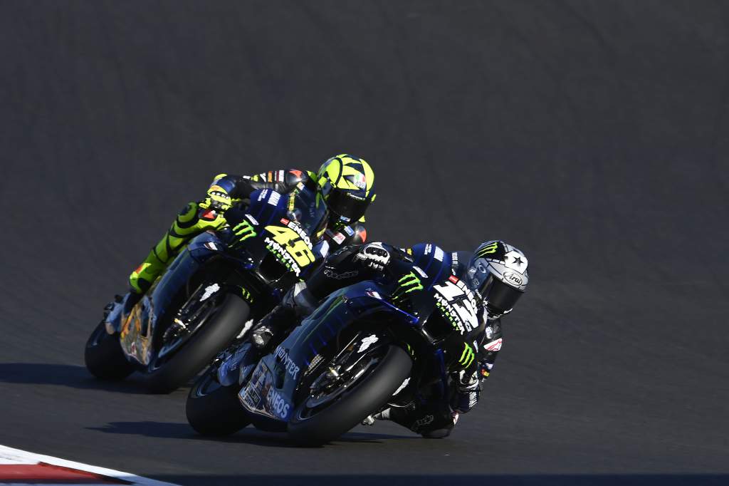 Maverick Vinales Valentino Rossi Yamaha Portimao MotoGP 2020