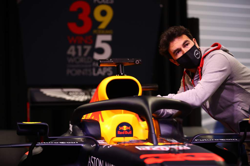 Sergio Perez Visits Red Bull Racing Factory