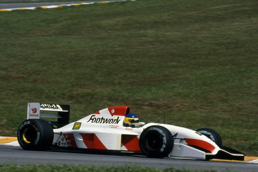 Michele Alboreto Footwork Mugen F1