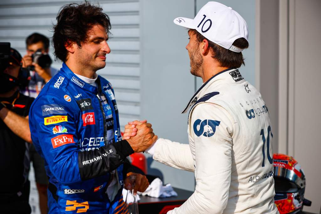 Carlos Sainz Jr Pierre Gasly Monza 2020