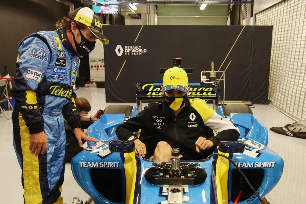 Fernando Alonso and Esteban Ocon