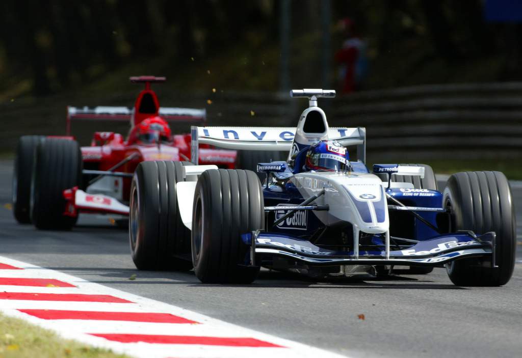 Juan Pablo Montoya Williams Michael Schumacher Ferrari Italian Grand Prix 2003 Monza