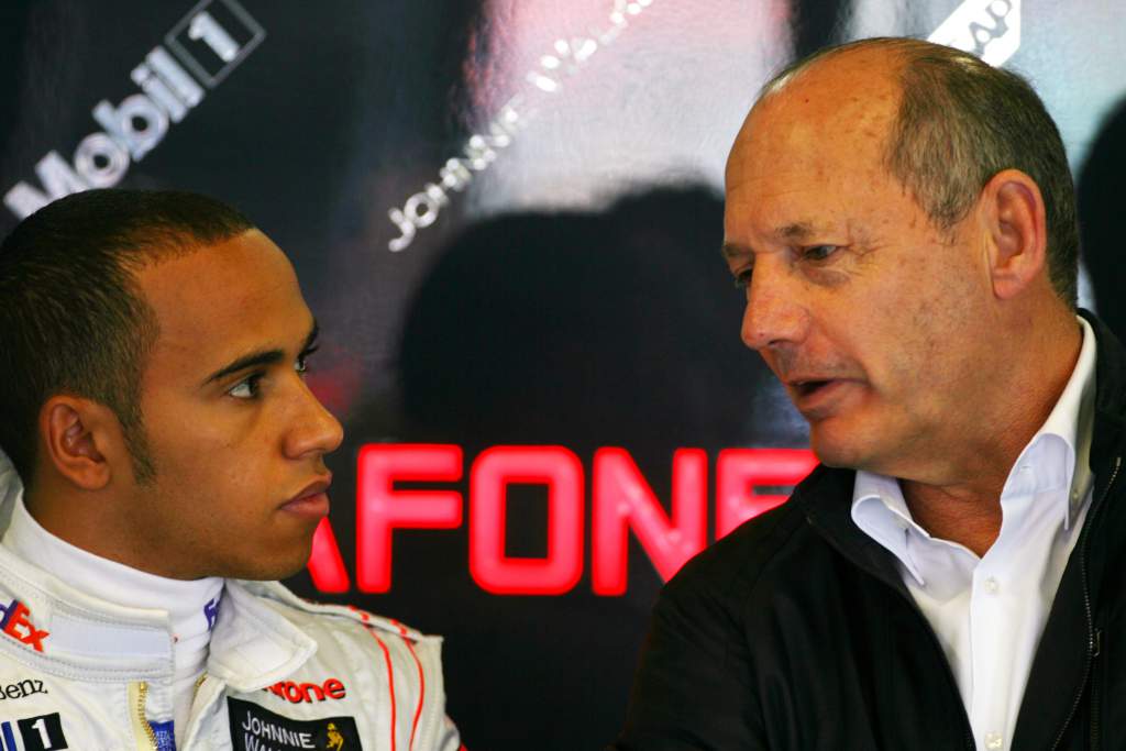 Lewis Hamilton Ron Dennis McLaren F1