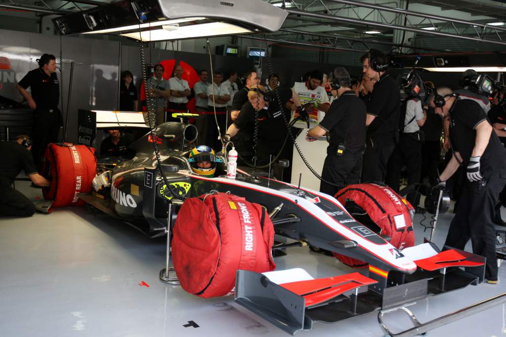 HRT F1 garage 2010