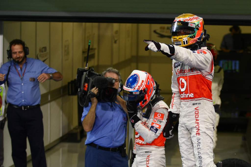 Jenson Button Lewis Hamilton McLaren F1