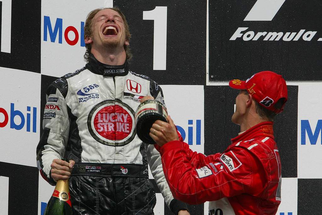 Jenson Button German Grand Prix podium 2004 Hockenheim