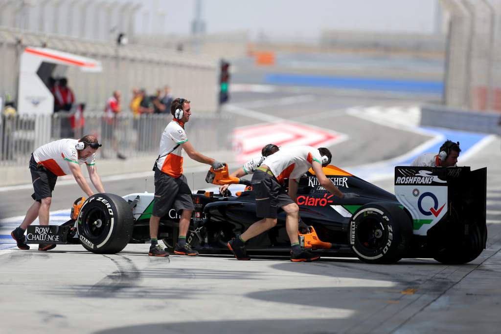 Nico Hulkenberg Force India Bahrain F1 testing 2014