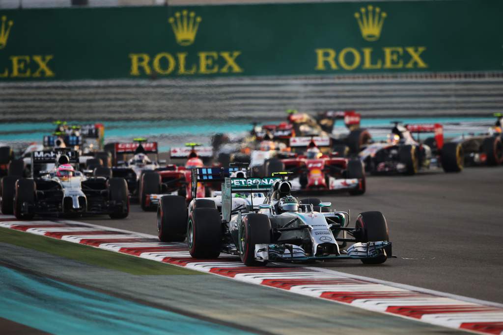 F1 2014 Abu Dhabi GP start