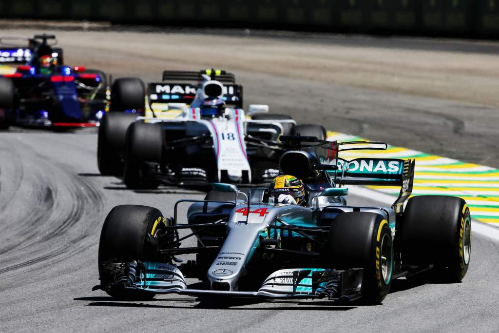 Lewis Hamilton Mercedes Brazilian Grand Prix 2017