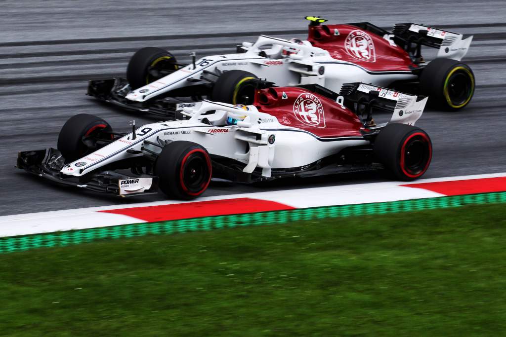 Marcus Ericsson Charles Leclerc Alfa Romeo Sauber F1