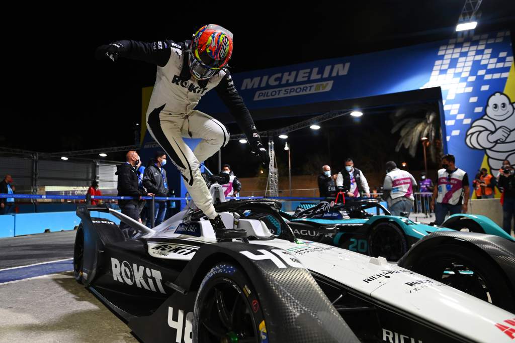 Edoardo Mortara (che) Venturi Racing, 2nd Position, Arrives In Parc Ferme