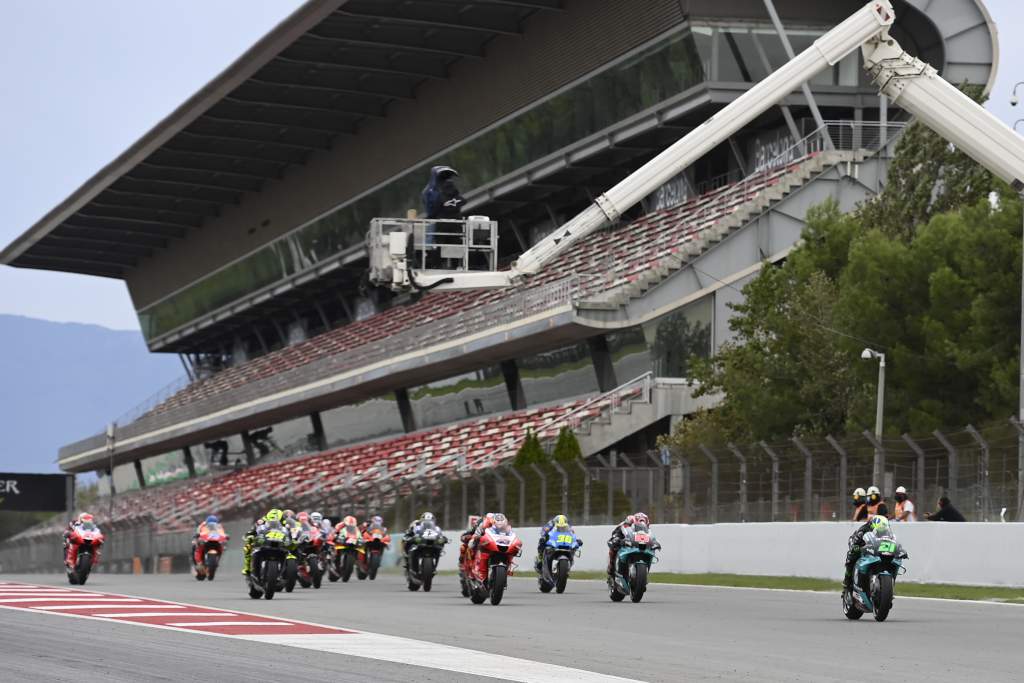 Barcelona MotoGP start