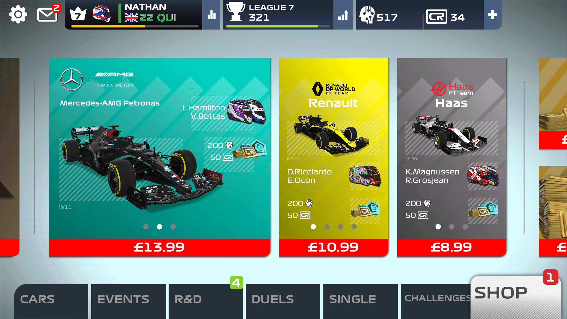 F1 Mobile Real Teams Pic