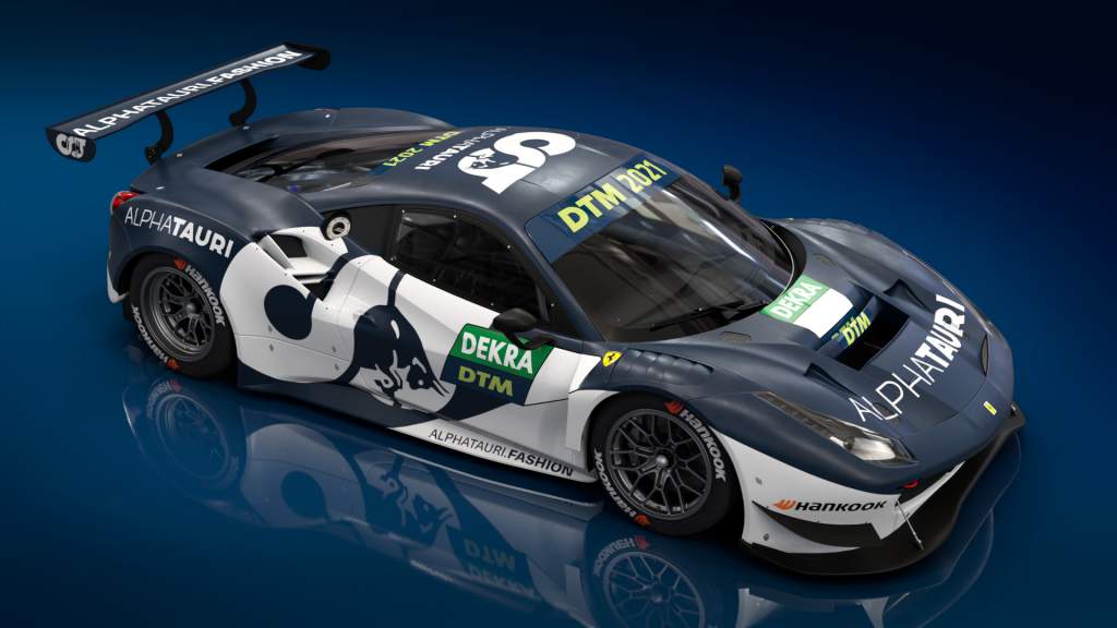 AlphaTauri Red Bull Ferrari DTM car