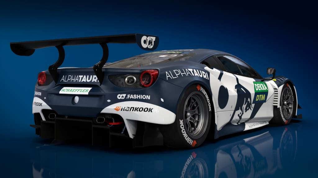 AlphaTauri Red Bull Ferrari DTM car