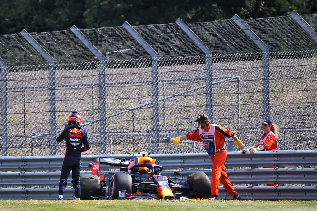 Alex Albon F1 Red Bull crash
