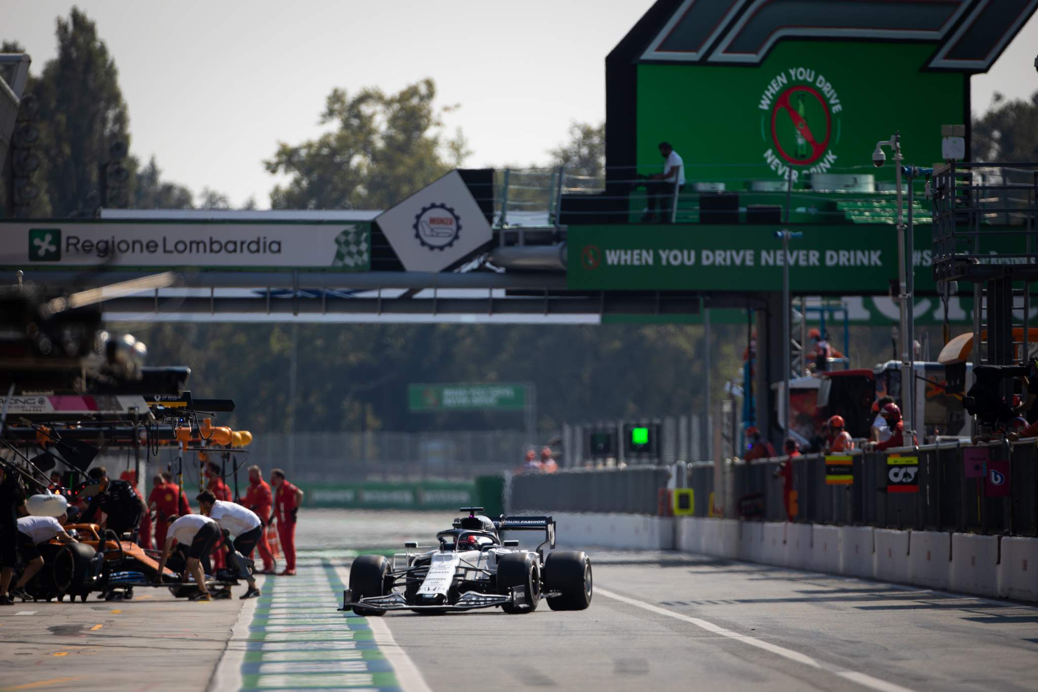 Motor Racing Formula One World Championship Italian Grand Prix Practice Day Monza, Italy