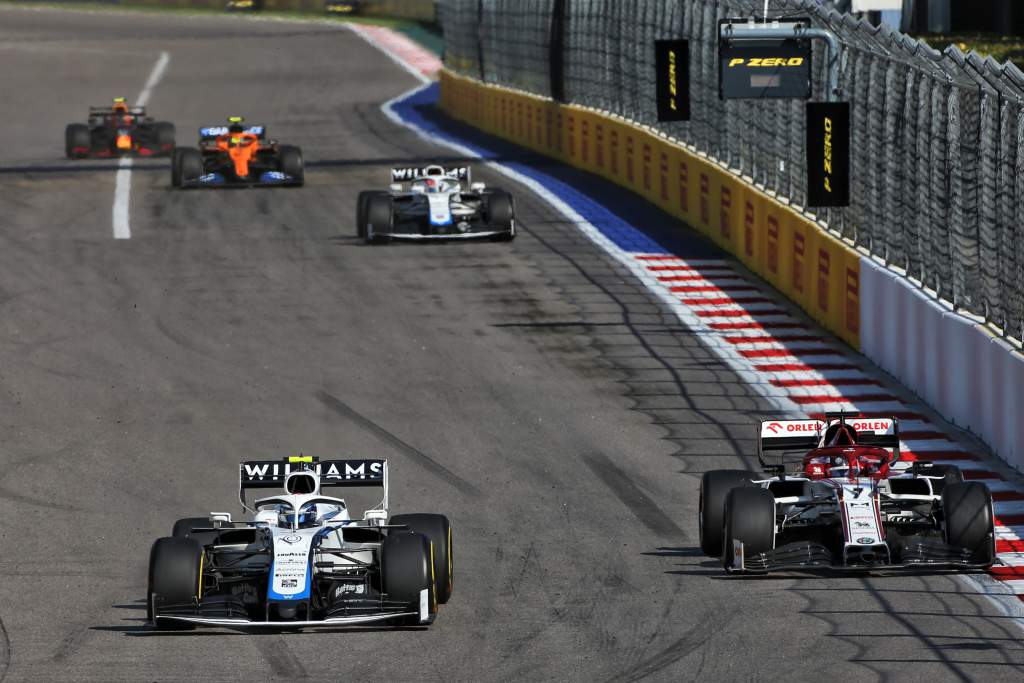 Nicholas Latifi Williams Kimi Raikkonen Alfa Romeo F1