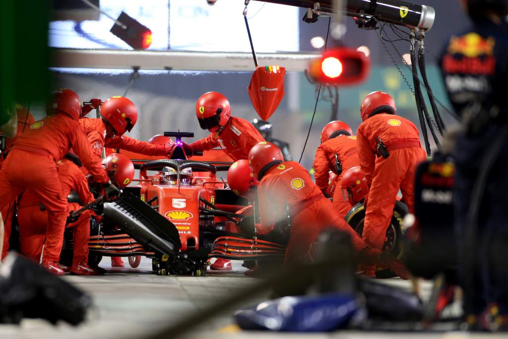 Sebastian Vettel Ferrari Abu Dhabi Grand Prix 2020