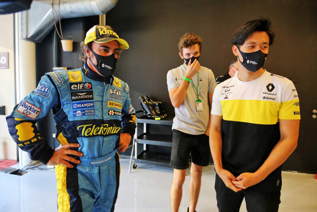 Fernando Alonso Guanyu Zhou Christian Lundgaard Renault F1