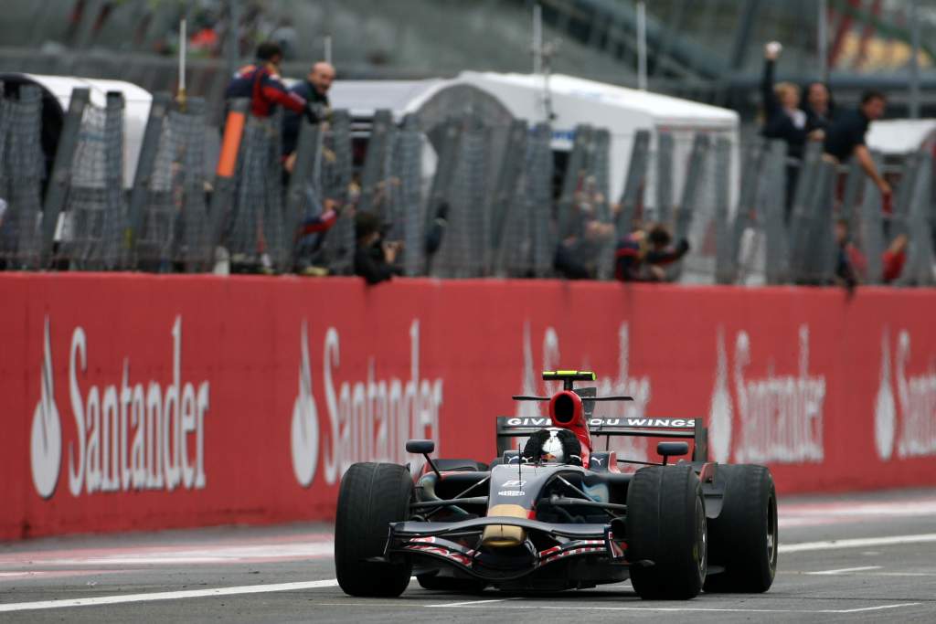 Sebastian Vettel wins Italian Grand Prix 2008 Monza Toro Rosso
