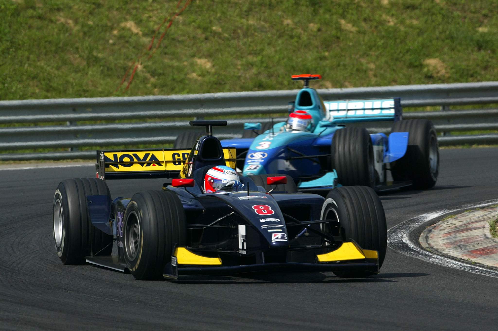 Adam Carroll Nelson Piquet Jr GP2 2005