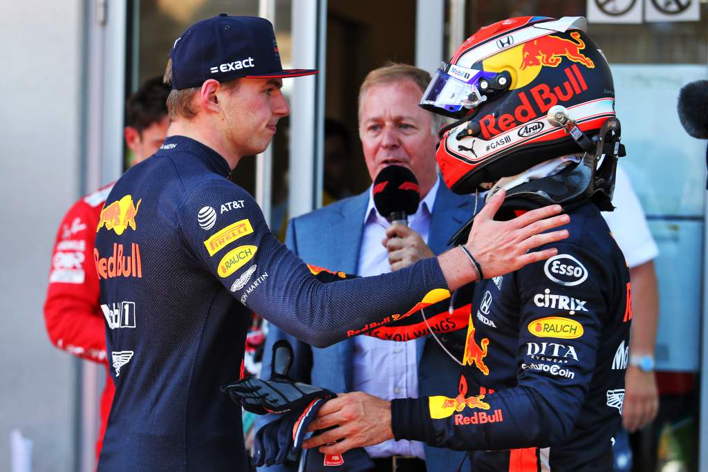 Max Verstappen Pierre Gasly Red Bull F1