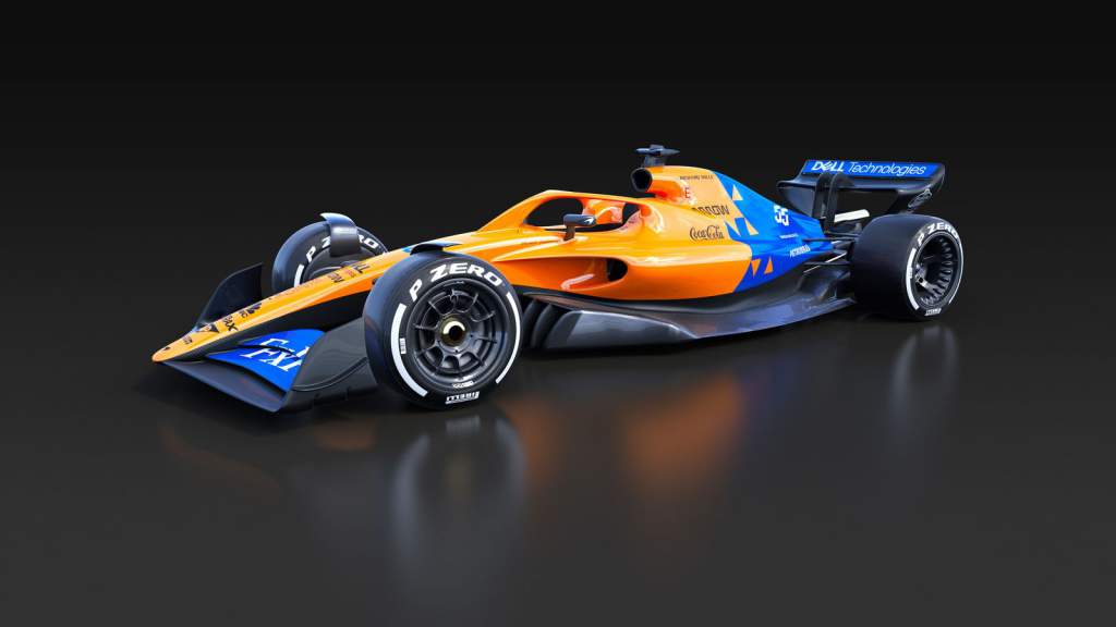 McLaren 2022 F1 mock-up