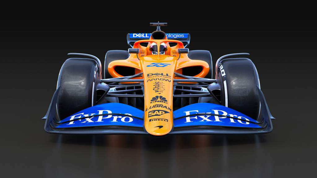 F1 2022 rules mock-up McLaren