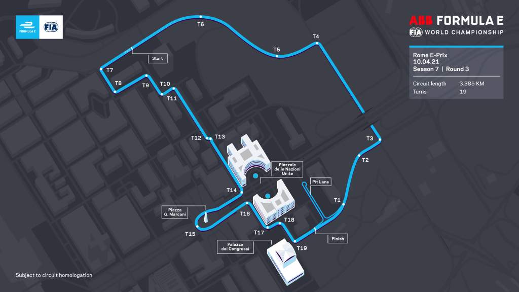 Rome Circuit Map 16x9