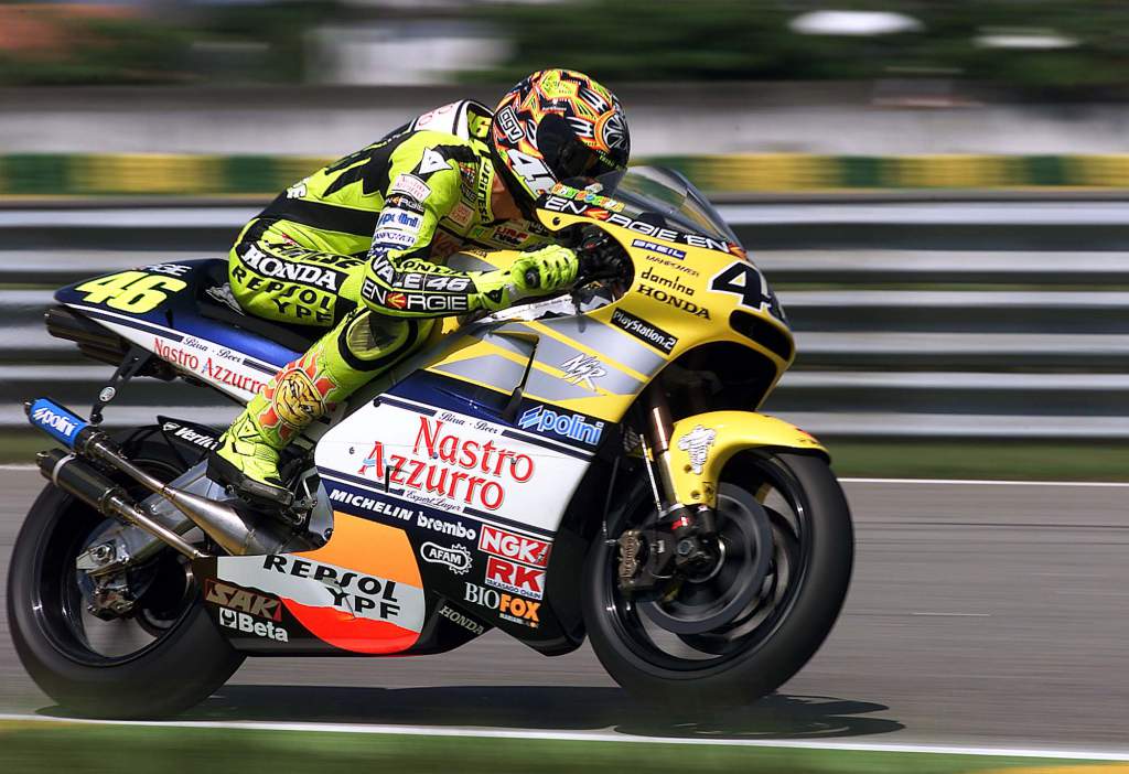 Valentino Rossi Nastro Azzurro Honda Rio 500cc 2001