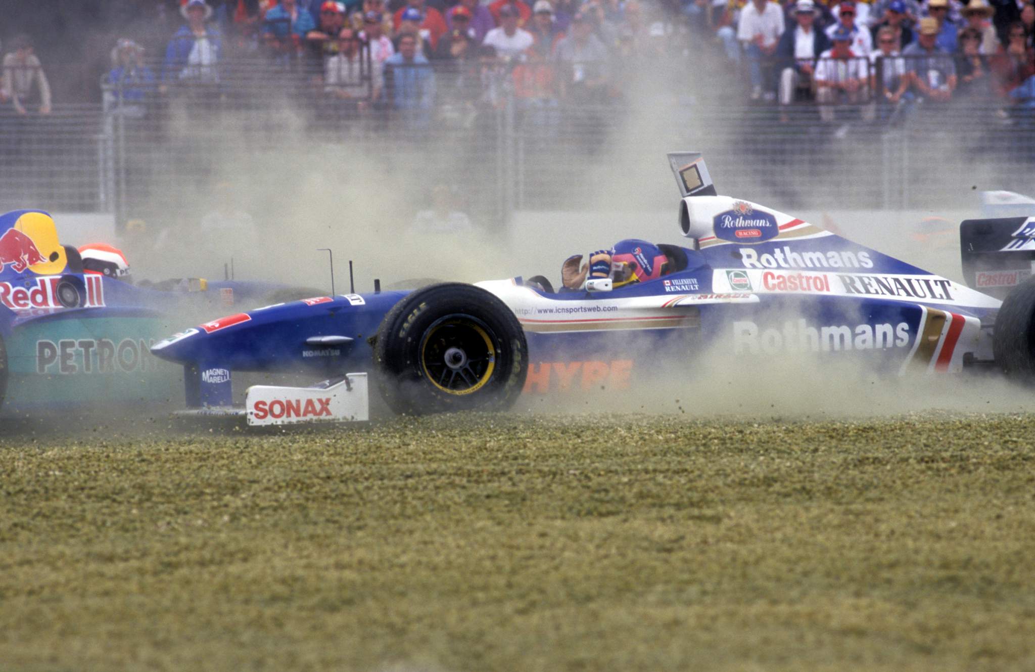 Jacques Villeneuve crash Melbourne 1997