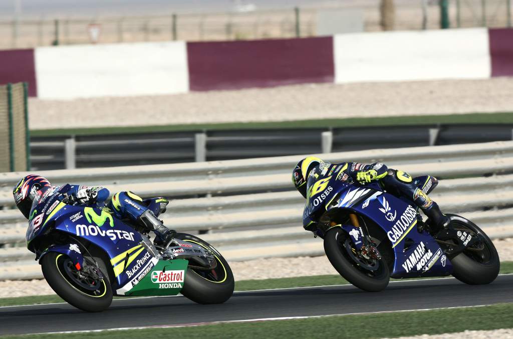 Marco Melandri Valentino Rossi Qatar MotoGP 2005