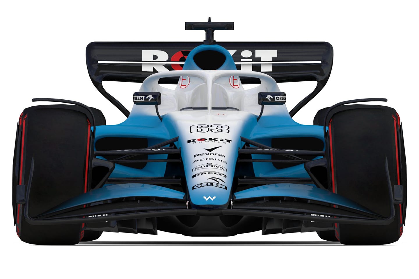 F1 2022 rules Williams mock-up 