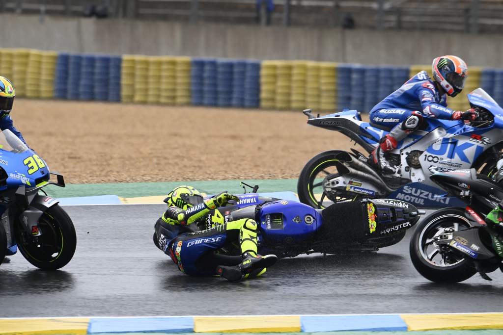 Valentino Rossi Crash, French Motogp Race, 11 October 2020